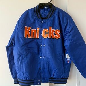 Blue Knicks Bomber Jacket